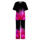 thumbnail image 4 of Puntoco Pantalones Cortos De Moda para Mujer Conjunto Informal De Manga Corta Estampado De Dos Piezas Liquidación Puntoco Puntoco-2374, 4 of 5