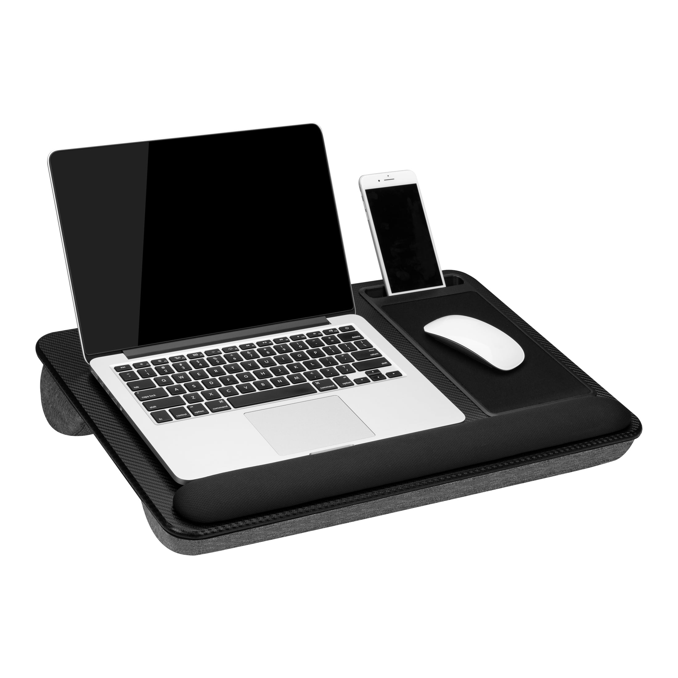 LapGear Home Office Pro Lap Desk for up to 15.6" Laptops, Black Carbon -  Walmart.com