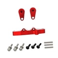 thumbnail image 4 of Bunblic RC Steering Components Professional RC Car Parts for Wltoys Crawler Vehicles Red Silver, 4 of 8