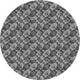 thumbnail image 1 of Ahgly Company Machine Washable Indoor Round Transitional Dark Gray Area Rugs, 4' Round, 1 of 7