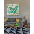 thumbnail image 5 of Marmont Hill "Teal Butterfly" Painting Print on Canvas, 5 of 7