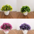 thumbnail image 4 of VONKY Fake Potting Solid Color Decorative Simulation Portable Office Garden Wedding Party Artificial Plant Flower Ornament Red, 4 of 6