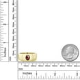 thumbnail image 4 of Gem Stone King Men's 18K Yellow Gold Plated Silver Red Garnet Ring | 1.53 Cttw | Oval Checkerboard 8X6MM | Gemstone January Birthstone | Size 8, 4 of 4