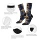 thumbnail image 4 of Fotbe Watercolor Snake Skin Calcetas Largas con Estampado para Hombre y Mujer – Calcetas de Compresión Transpirables y Elásticas, Viajar y Uso Diario Talla 5-11, 4 of 6