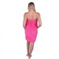 thumbnail image 4 of Womens Spa Wrap, Terry Cotton Bath Wraps Towels, Pink, S/M Size, 4 of 7