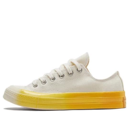 Converse Chuck Taylor Low OX Men’s Sneakers, Egret/Citron Zest/Egret, Size Men's 5 / Women's 7