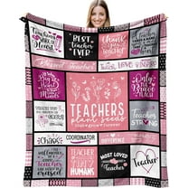 Christmas Teacher Gifts Blanket 60" x 50", Teacher Gifts for Women for Teachers Women, Teacher Gift Idea, Best New Teacher Gifts, Teacher Appreciation Gifts, Female Teacher Gifts