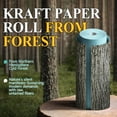 thumbnail image 6 of BAIJIALI 36" x 2,400" (200') Kraft Paper Roll for Craft Bulletin Board Paper Art Table Covering Crafting Gift Wrapping Bouquet Packing Parcel (Light Blue, 36" x200'), 6 of 6