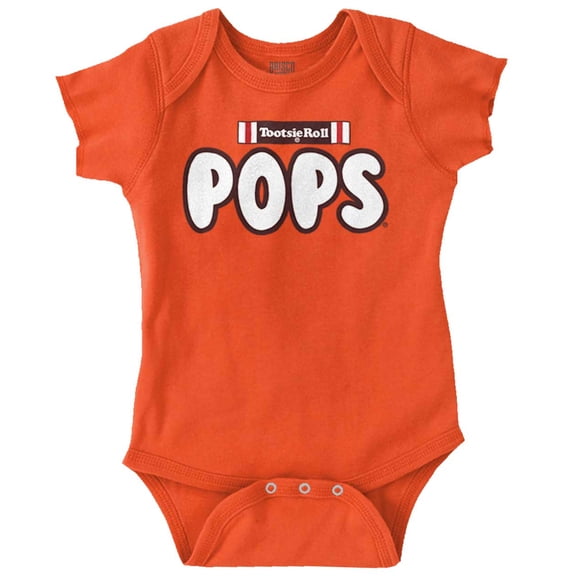 Tootsie Roll Pop Retro Lollipops Logo Romper Boys or Girls Infant Baby Brisco Brands 12M