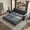 Gray Velvet, variant on LLappuil King Size Pull Out Sofa Bed, Oversized Loveseat Sofa Convertible Sleeper Sofa Bed, Faux Leather Sofa Couch for Living Room Apartment Light Brown