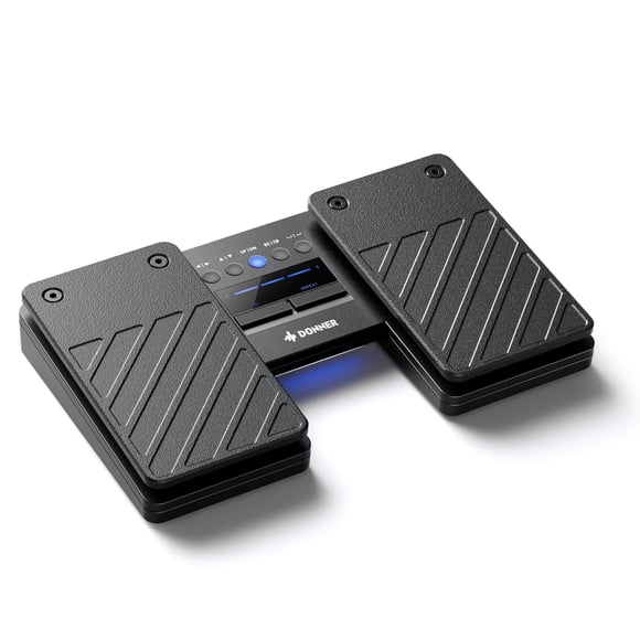 Donner Bluetooth Page Turner Pedal - Wireless Page Turning Foot Pedal for Sheet Music/iPad/Tablets/Phones, Hands-Free Flip for Musicians, S