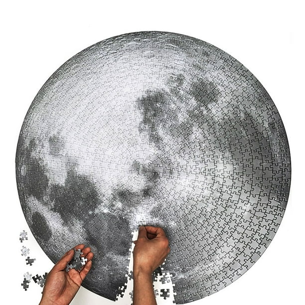 Rompecabezas De Luna Redonda De 1000 Piezas, Rompecabezas De Luna Llena  Grande, Juego De Descompresión, Juguetes, Herramienta Educativa Para