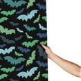 thumbnail image 3 of Shower Curtain, blue green bats cool Waterproof Fabric Plastic Shower Curtain, Drying Fast Bathroom Curtain with 9 Buttonholes, Ruffle Shower Curtain 60x72in, 3 of 8