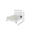 thumbnail image 4 of White Uptown PU Upholstered SINGLE Size Platform Bed (No Box Spring Required), 4 of 5