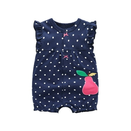 

NOKIO Baby Girl Sleeveless Cotton Romper Toddler Girl Boy Short Sleeve Animal Print Rompers In 6 Colors 3 To 18 Months Fashionable Baby Playsuits For The Season Cute And Practical Baby Bodysuit