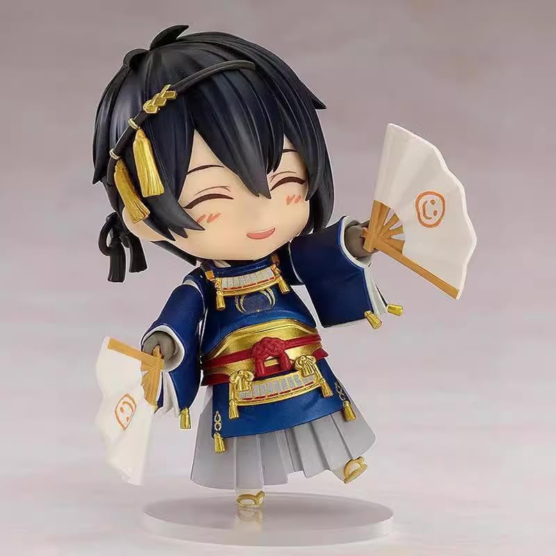 Newly Mikazuki Figure Q Version Standing Mikazuki Munechika Anime Figures 10cm/3.9inch PVC Character Model Collectible for Anime Fans Gift