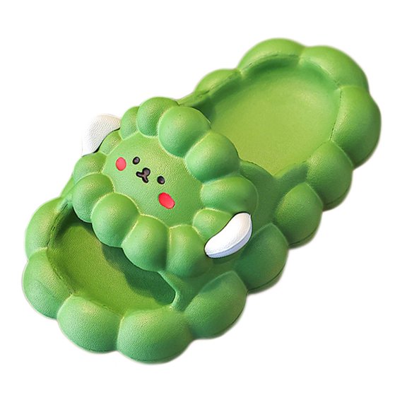XXWXYD Kids Cloud Slides Sandals, Non-Slip Bathroom Shower Shoes with Kawaii Cute Design Lightweight Spa Slippers