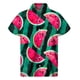 thumbnail image 2 of Camisa hawaiana con estampado de sandía colorida 2024, camisetas de verano de manga corta con botones de frutas estampadas en 3D, ropa para hombre, blusa con solapa, 2 of 5