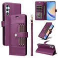 thumbnail image 1 of FOXDOCK Funda tipo Cartera para Samsung Galaxy A55 – Cubierta de Cuero PU con Múltiples Ranuras, Bolsillo para Efectivo y Correa de Muñeca, 1 of 6