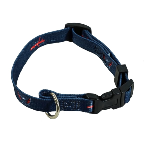 Washington Hockey Capitals (X-Small adjustable 8.5 -11.75 inch) Nylon Pet Dog Collar