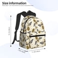 thumbnail image 4 of Lsque Flying Bees1 Classic Casual Backpack - Large Capacity Water-Resistant Backpack for School, Work, Travel, and Outdoor Activities, 4 of 8