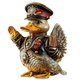 thumbnail image 1 of Estatua militar de pato para decoración de jardín, resina, 1 kg, 1 of 2