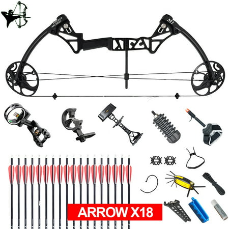 Compound Bow, for Adults, Archery Bow Set, Hunting Equipment with Accessories, 19-30