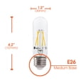 thumbnail image 2 of Xtricity T10 LED Light Bulb, 4.5W(50W Eqv), 400 Lumens, 3000K Soft White, E26 Medium Base, 2 of 6