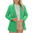 thumbnail image 3 of QATAINLAV Blazers for Women Business Casual Long Sleeve Lapel Suit Jacket Loose Open Front Cardigans Work Blazer with Pockets, Multicolor, L, 3 of 7