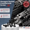 100Pcs[M6-1x12] Flat Head Socket Cap Screw Countersunk Bolt - Walmart.com