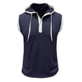 thumbnail image 1 of Men's Training Vest for Gym and Fitness Performance Vest with Hooded Design for Summer Running and Workout, 1 of 7