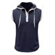 thumbnail image 1 of Camiseta sin mangas de entrenamiento para gimnasio para hombre: con capucha, color liso, verano/fitness, material que no se arruga al lavar, talla real, perfecta con pantalones cortos/vaqueros, 1 of 7