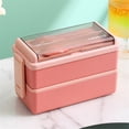 thumbnail image 1 of Ynlkorvg Food Storage Box Adult Lunch Box 49OZ Leakproof Stackable Lunch Box Meal Prep For Dining Out Work Picnic School, 1 of 8