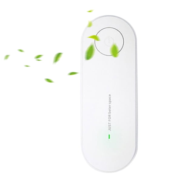 Ambientador purificador de aire 110-220V desodorante de inodoro eliminador de humo de polvo (blanco UE)