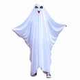 thumbnail image 4 of ZToonmas Unisex Ghost Cloths White Loose Fit Ghost Cape with Printed Face Halloween Scary Spirit Role Play Outfit for Adults and Teens, 4 of 4