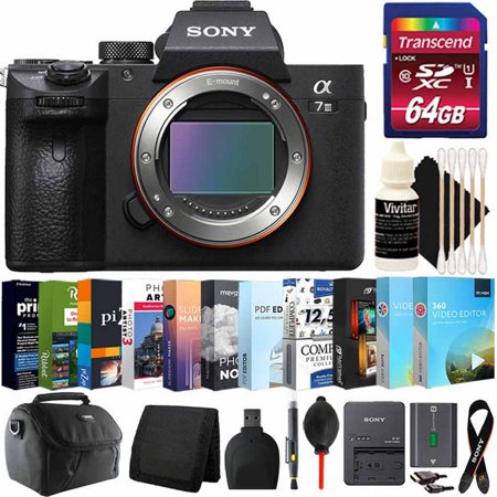 Sony Alpha a7 III Mirrorless 24MP Digital Camera Body Only with 64GB Accessory (Sony Alpha A7 Best Price)