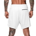 thumbnail image 3 of Hombres 2-en-1 Entrenamiento Correr Pantalones cortos Deporte Hip Fitness Gimnasio ligero Labymos  Pantalones cortos deportivos 2 en 1 para hombre, 3 of 6