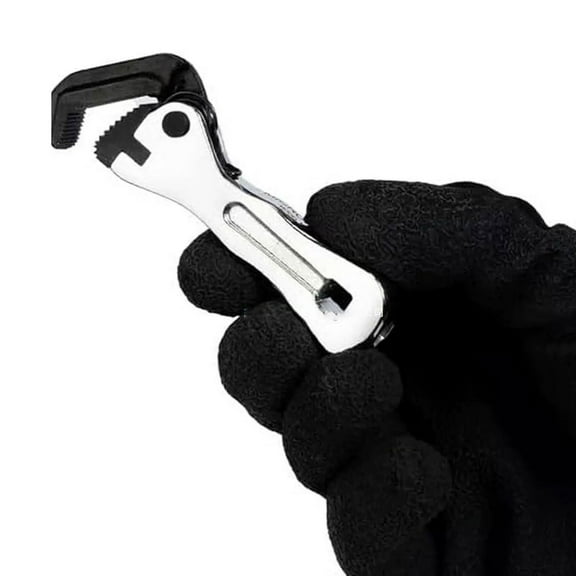 Micro Stubby Wrench - Self Adjusting Pipe Vise Tool, Universal Size, 2 in 1 Wrench for Tight Spaces