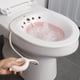thumbnail image 2 of Pink With flusher Inodoro plegable, baño de asiento, bidé, lavabo especial, limpieza de cadera, bañera de remojo para mujeres embarazadas, 2 of 5