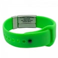 thumbnail image 4 of QuickClip Custom Engraved Medical Alert ID Bracelet, Free Shipping - Lime Green, 4 of 6