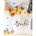 thumbnail image 3 of Bride Wedding Cotton Canvas Tote Bag, 3 of 5
