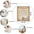 thumbnail image 5 of 50th Anniversary Wedding Gifts for Wife Husband Couple Golden Wedding Blanket 80"x 60" for Mom Dad Grandparents 50 Years of Marriage Celebration Throw Blankets Valentine's Day Fiftieth Gift, 5 of 5