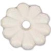 Us Hardware D-138D Rosette Button, 1-1/8", White