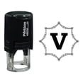 thumbnail image 1 of Printtoo Octagon Celtic Swirl Frame Alphabet V Monogram Self Inking Rubber Stamp Office Stationary, 1 of 7