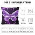 thumbnail image 5 of MLJA  Purple Butterfly Merchandise Throw Pillow Covers Sofa Pillowcase Car Square Throw Pillowcases Home Decoration, 5 of 5
