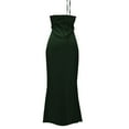 thumbnail image 5 of Vestido de noche de satén para mujer tallas grandes - Elegante cuello en V, diseño en la cintura, vestido de fiesta para bodas - Tallas XS-L, tejido con brillo lujoso, 5 of 5