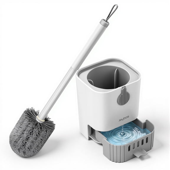 Maoface Toilet Bowl Brush and Holder with Long Handle for Bathroom,Standing & Wall Mountable