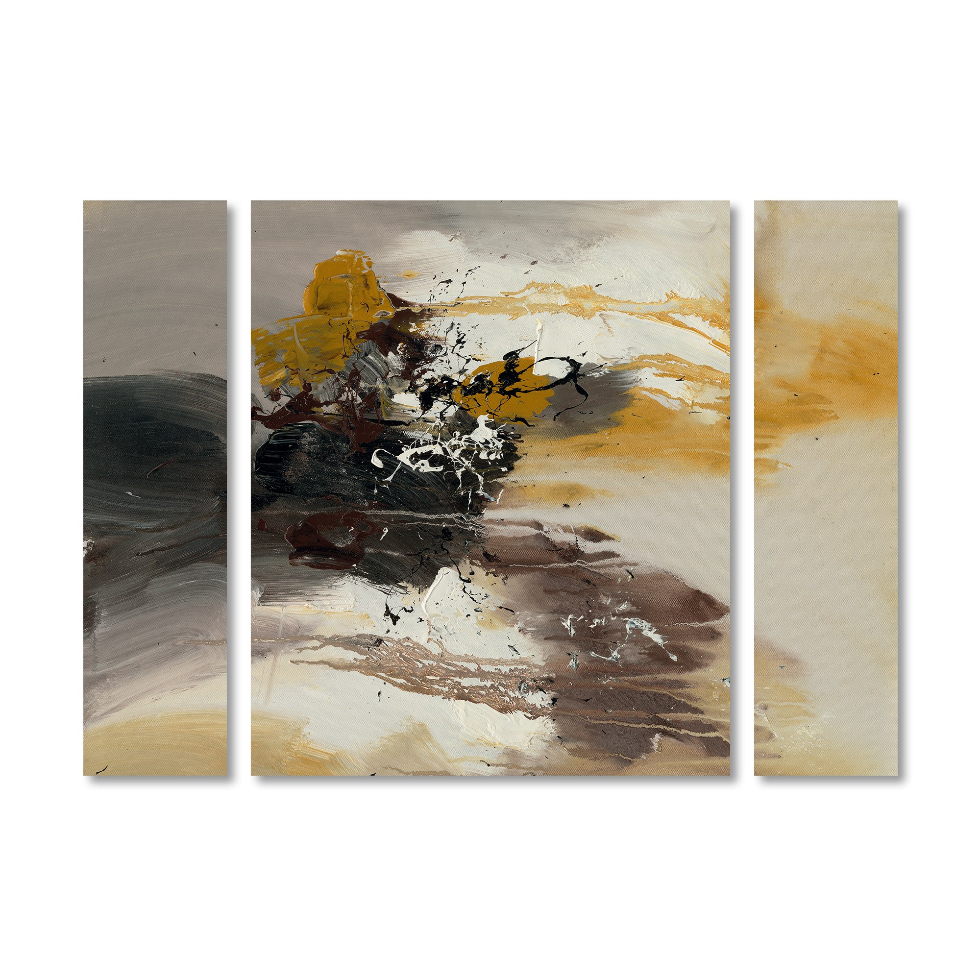 Trademark Fine Art "Abstract II" Canvas Art by Rio Three Panel Set