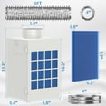 thumbnail image 3 of HOOMESUN Trousse d'Évent de Sécheuse Intérieure, Boîte d'Évent de Sécheuse pour Sécheuse Électrique, Clapet d'Évent de Sécurité, Évent de Sécheuse Intérieure pour Sécheuse Électrique avec Sc, 3 of 7