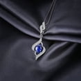 thumbnail image 3 of Jewelrypalace 1.95ct Created Blue Sapphire Pendant Necklace 925 Sterling Silver, 3 of 6